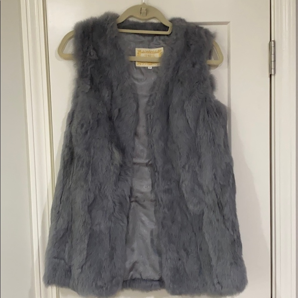 Faux fur vest  NEVER WORN!